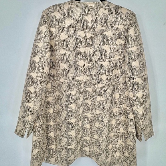 CHICO’S Faux-Suede Snake-Print Topper - Picture 7 of 15